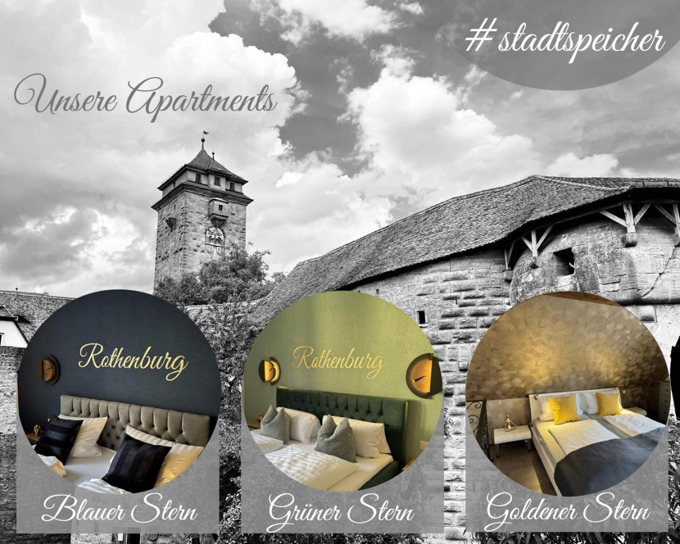 #Stadtspeicher - Blauer Stern Das Apartment Mitten In Der Altstadt Rothenburg ob der Tauber Exterior photo